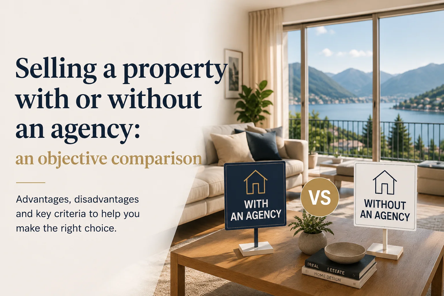 Selling a property with or without an agency objective comparison - Dunimmo