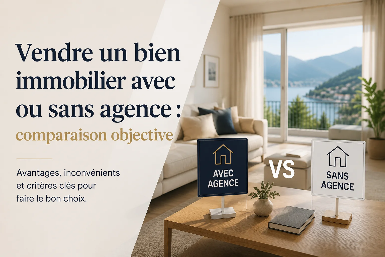 Vendre un bien immobilier avec ou sans agence comparaison objective - Dunimmo