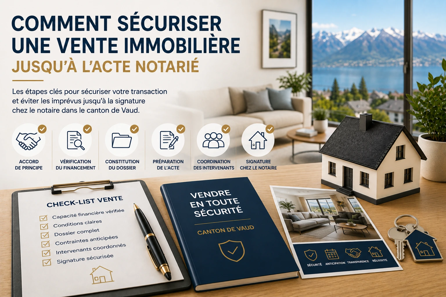 Sécuriser une vente immobilière jusqu’à l’acte notarié - Vaud